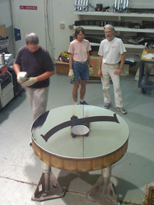 Mirror after the coating process